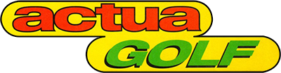Actua Golf title screen for Sega Saturn